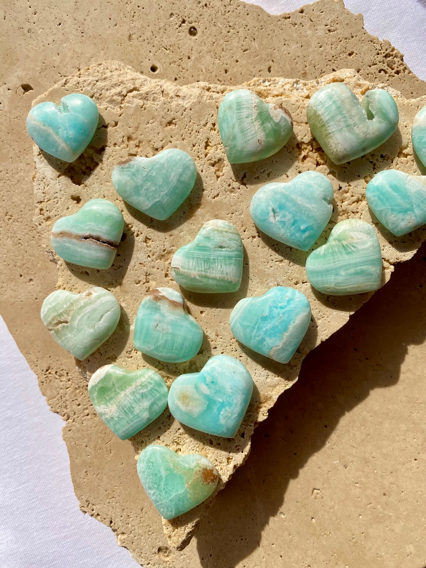 Caribbean Calcite Mini Heart