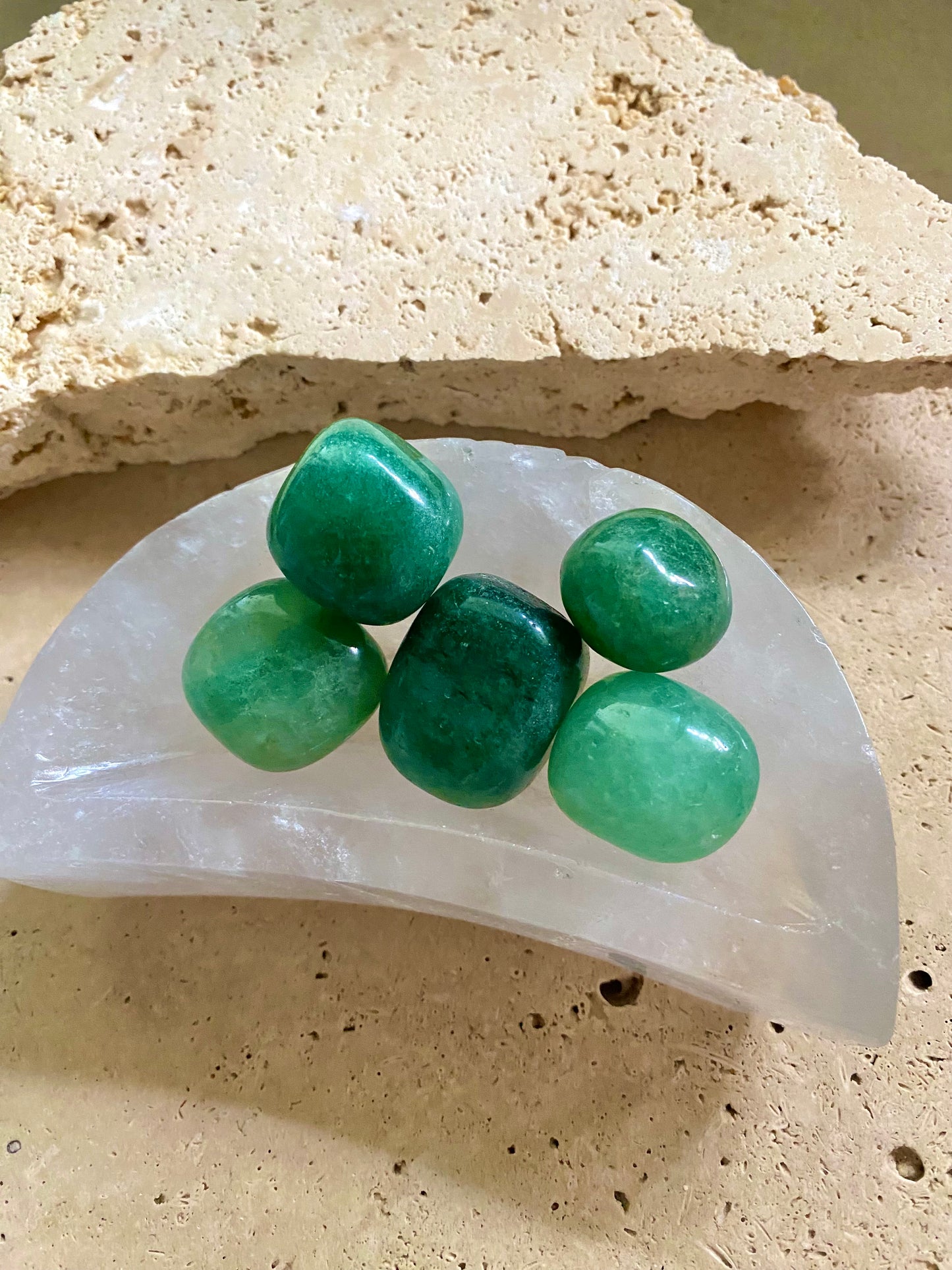 Green Aventurine tumbles
