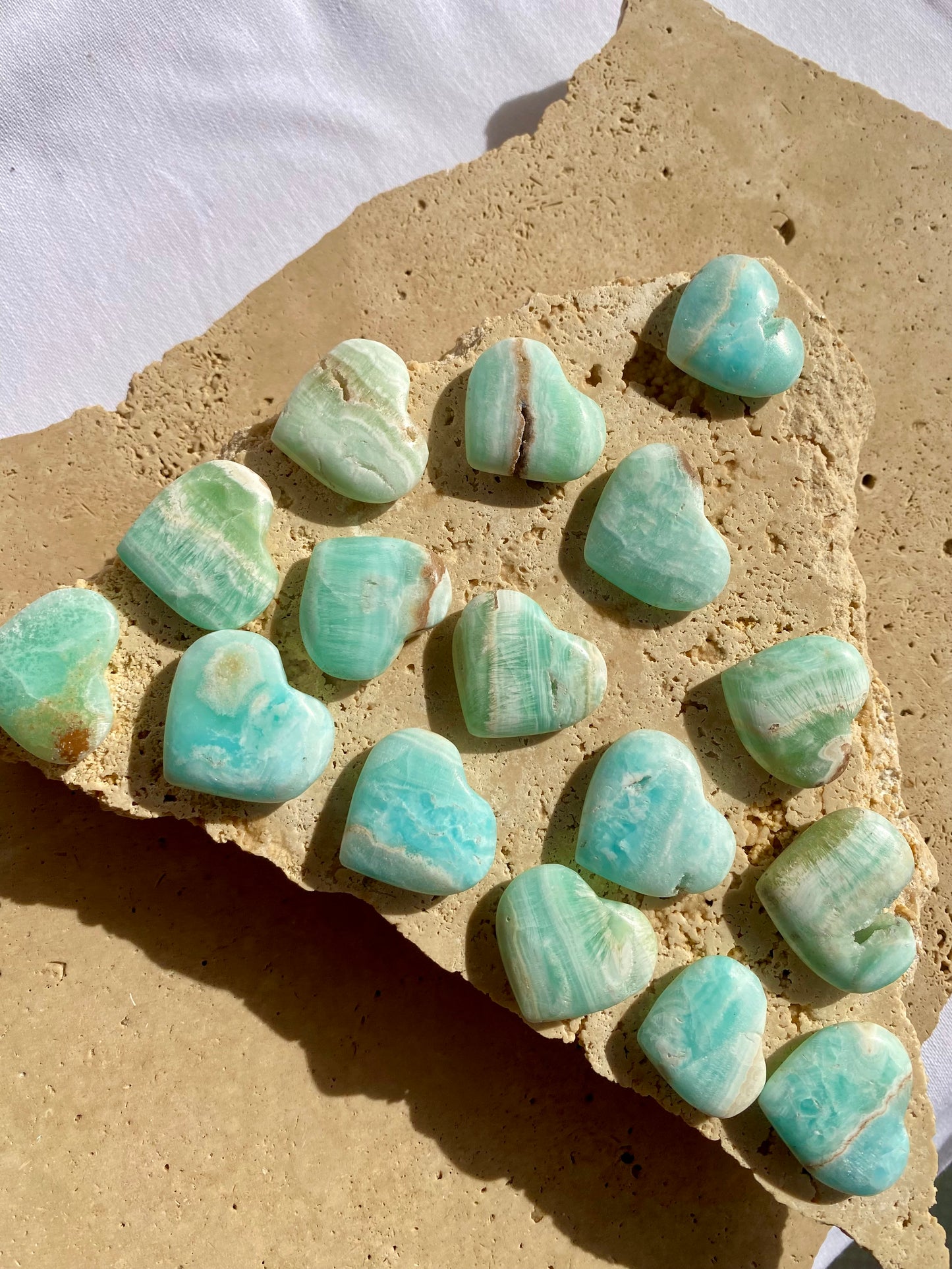 Caribbean Calcite Mini Heart