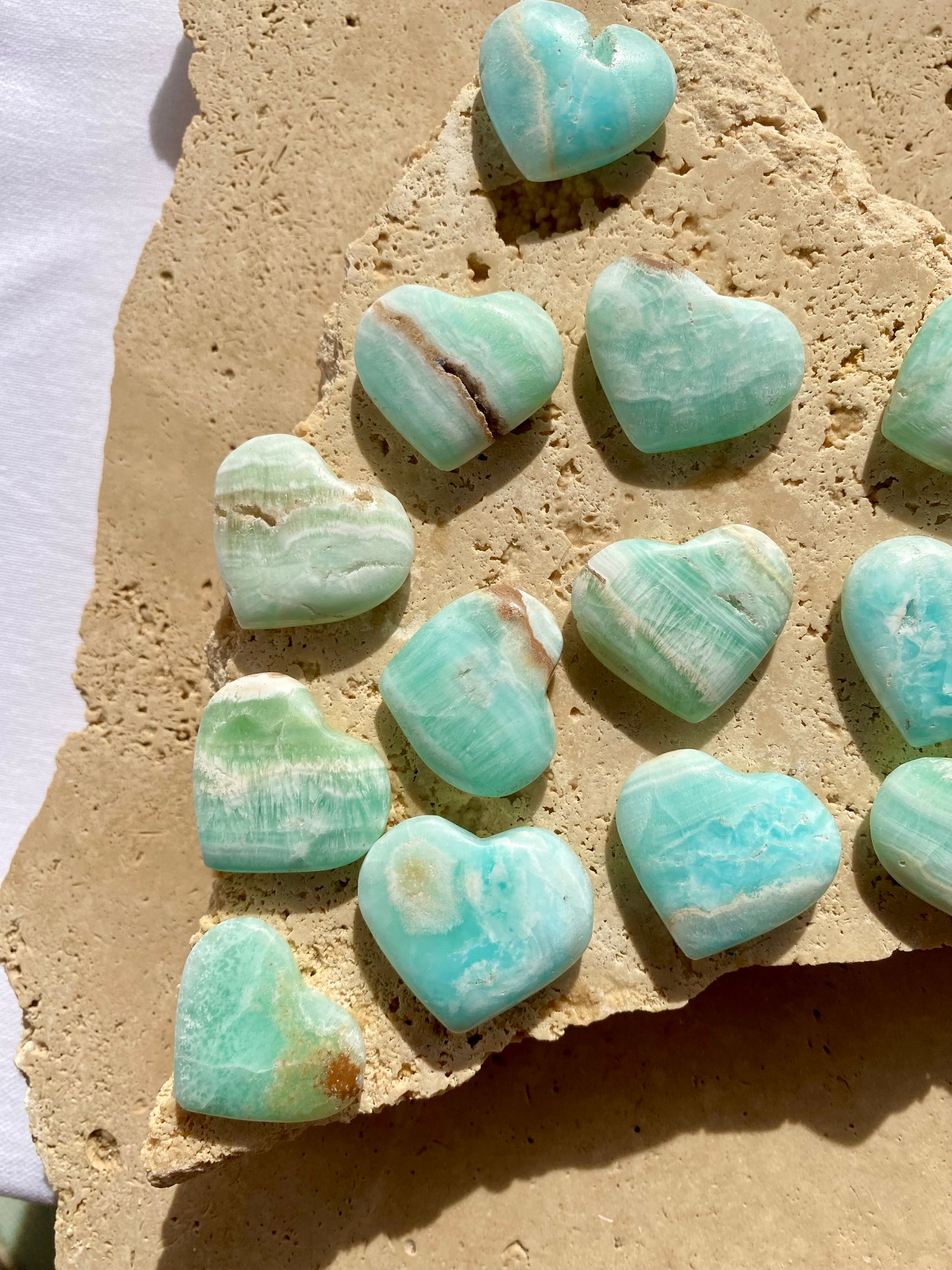 Caribbean Calcite Mini Heart