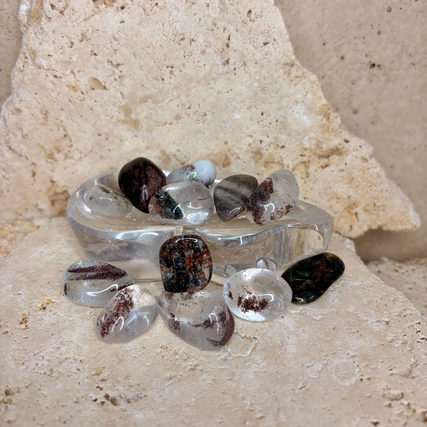 Garden Quartz (Lodolite) Tumble