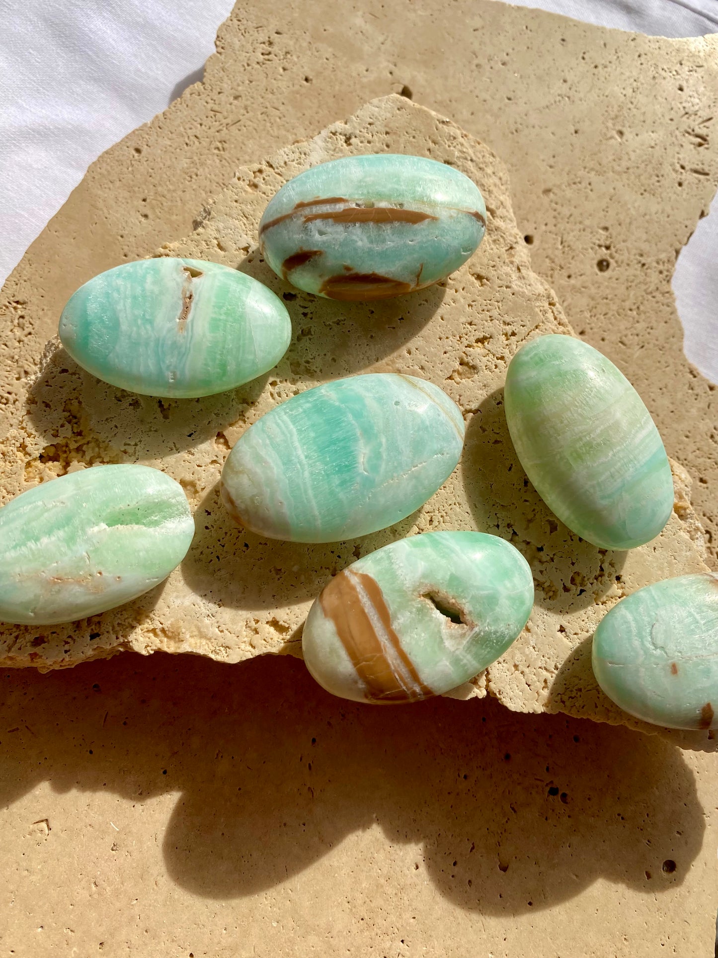 Caribbean Calcite Palmstone