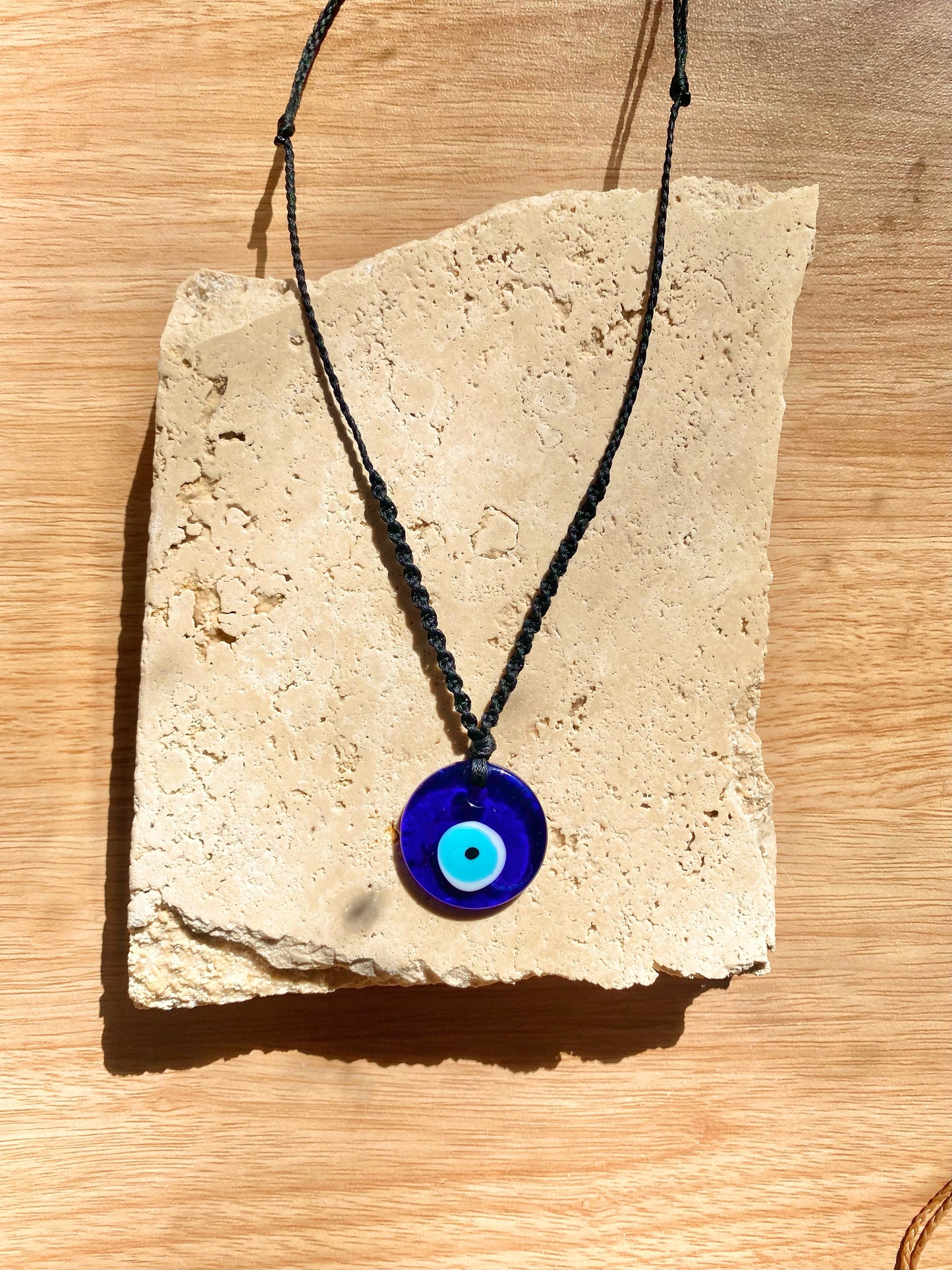 Nazar evil eye Macrame necklace