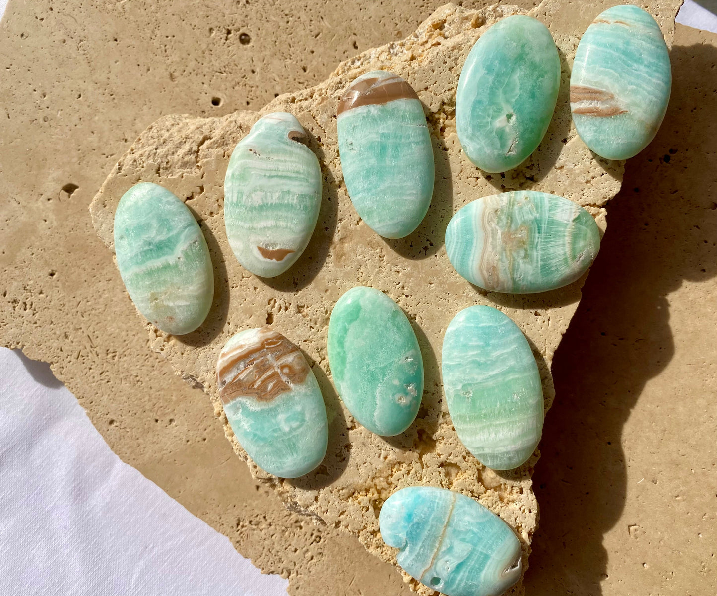 Caribbean Calcite Mini Palmstone