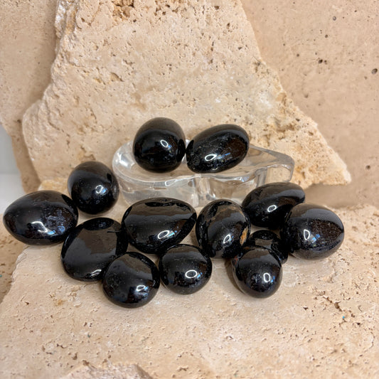 Black Tourmaline (polished) tumble