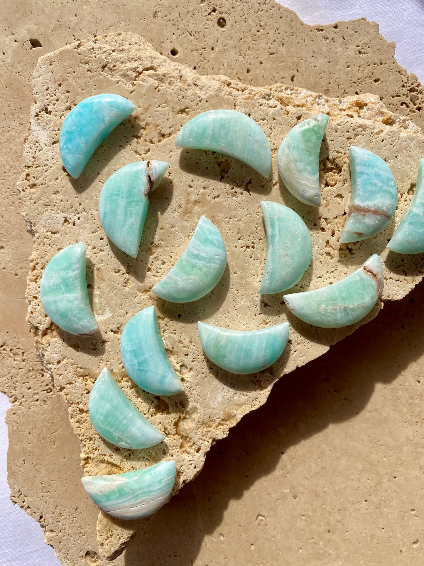 Caribbean Calcite Mini Moon