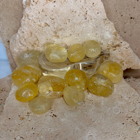 Yellow Calcite Tumble