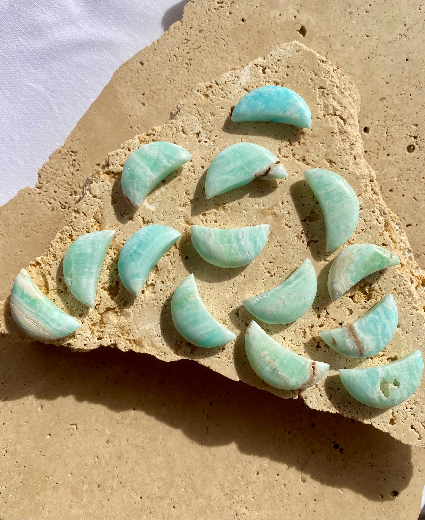 Caribbean Calcite Mini Moon